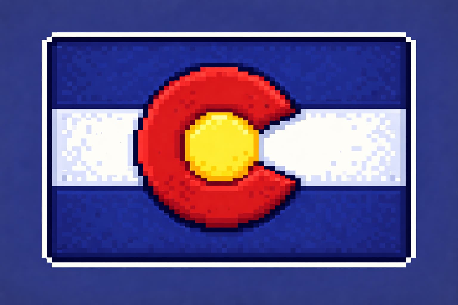 Colorado pixel flag